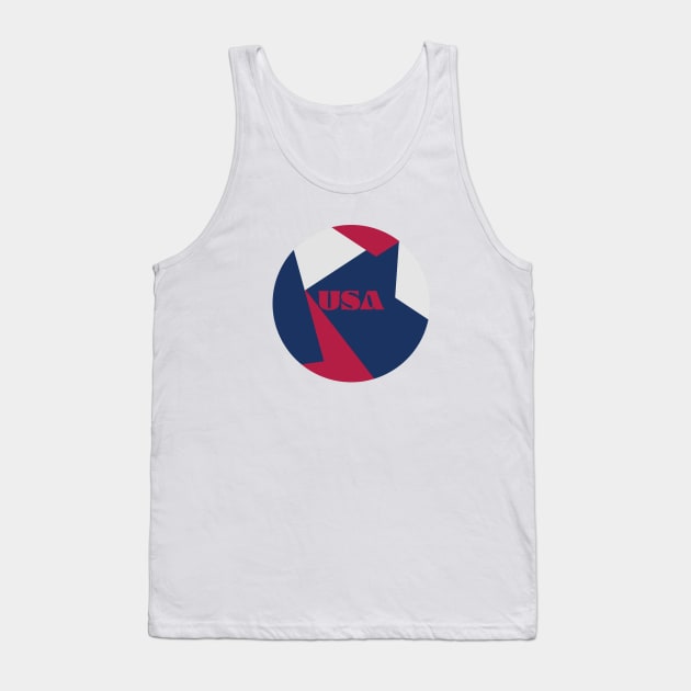 USA Soccer - United States of America Tank Top by Designedby-E